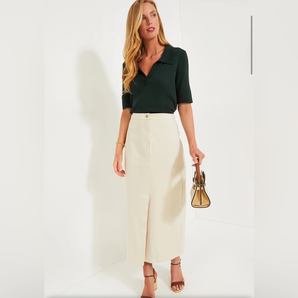 Tuckernuck Ecru Denim Lia Skirt